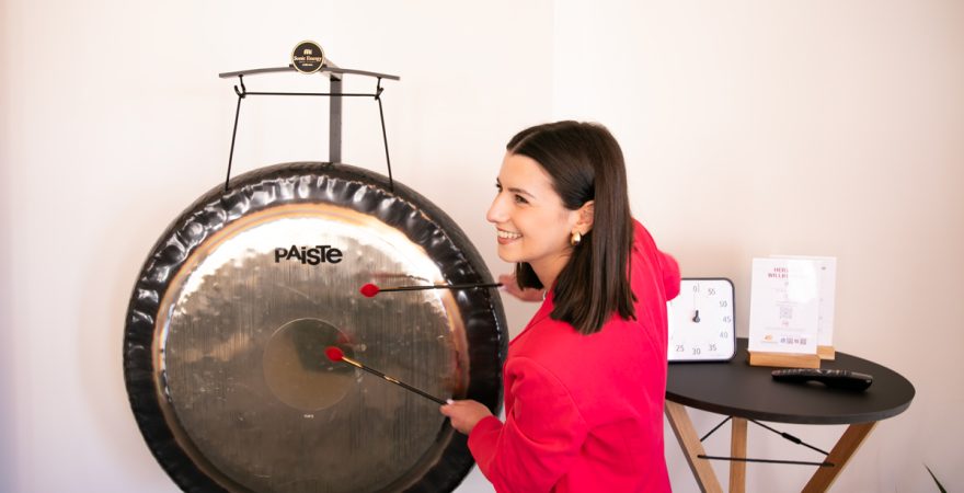 Gong bei einem Event in Hamburg