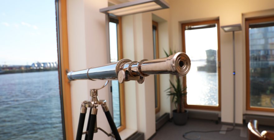 Oberdeck Detailaufnahme Fernrohr